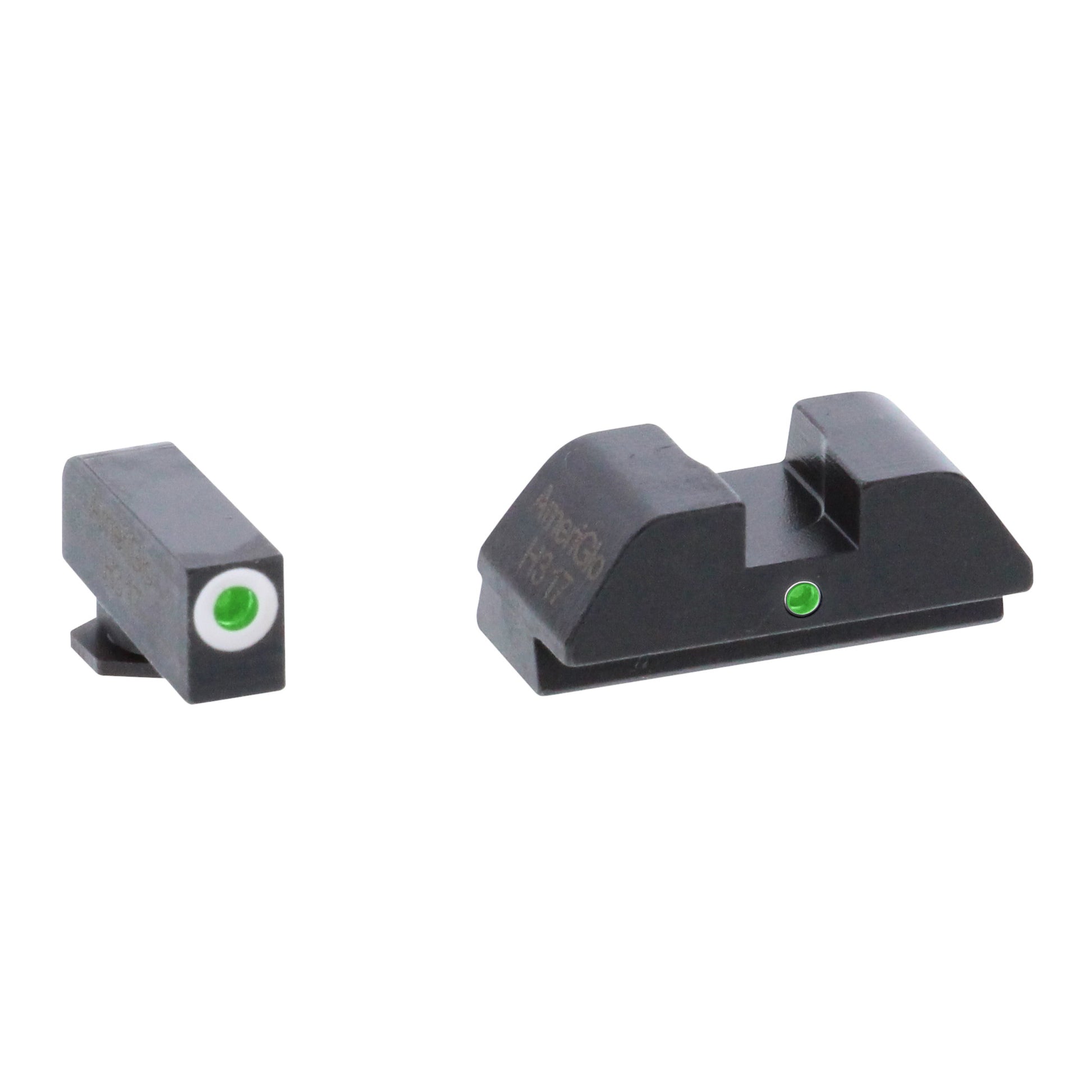AmeriGlo I-Dot Sight Fits Glock 42/43 Green Tritium White Outline Rear GL-105 - California Shooting Supplies