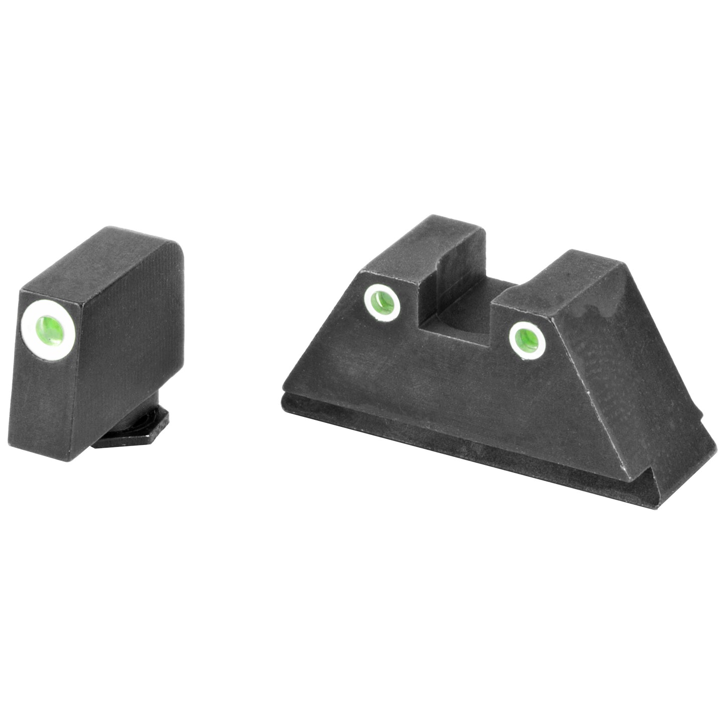 AmeriGlo Tall Series 3 Dot Sights for All Glocks Green with White Outline GL-329 - California Shooting Supplies