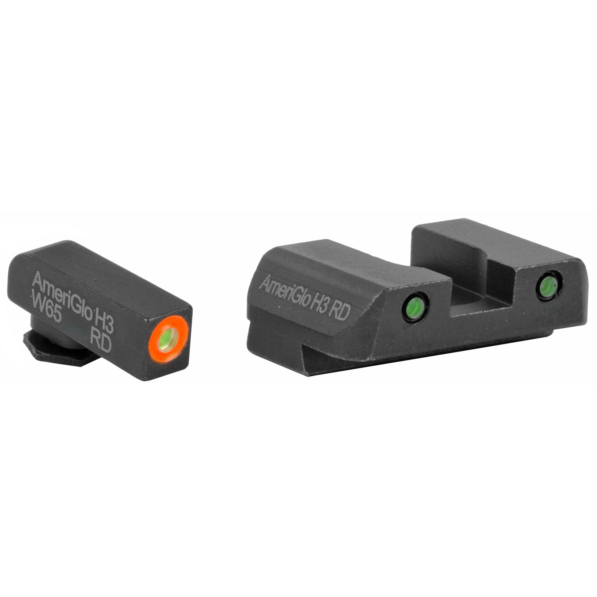AmeriGlo Spartan Operator Sights for All Glocks 17/19/26 Green Tritium GL-446 - California Shooting Supplies
