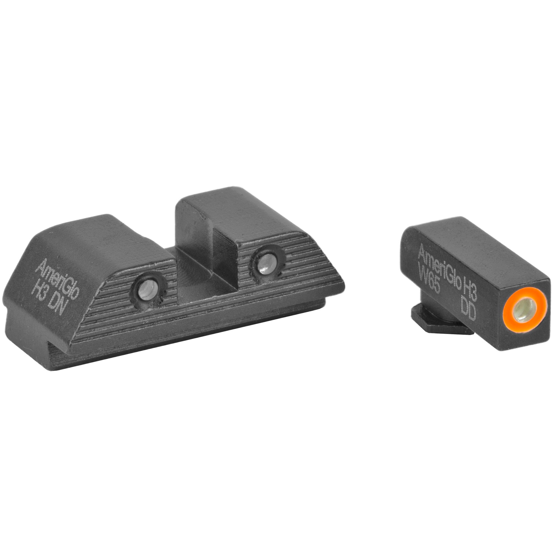 AmeriGlo Trooper Sight Fits Glock 20/21 Green Tritium Serrated Rear GL-817 - California Shooting Supplies