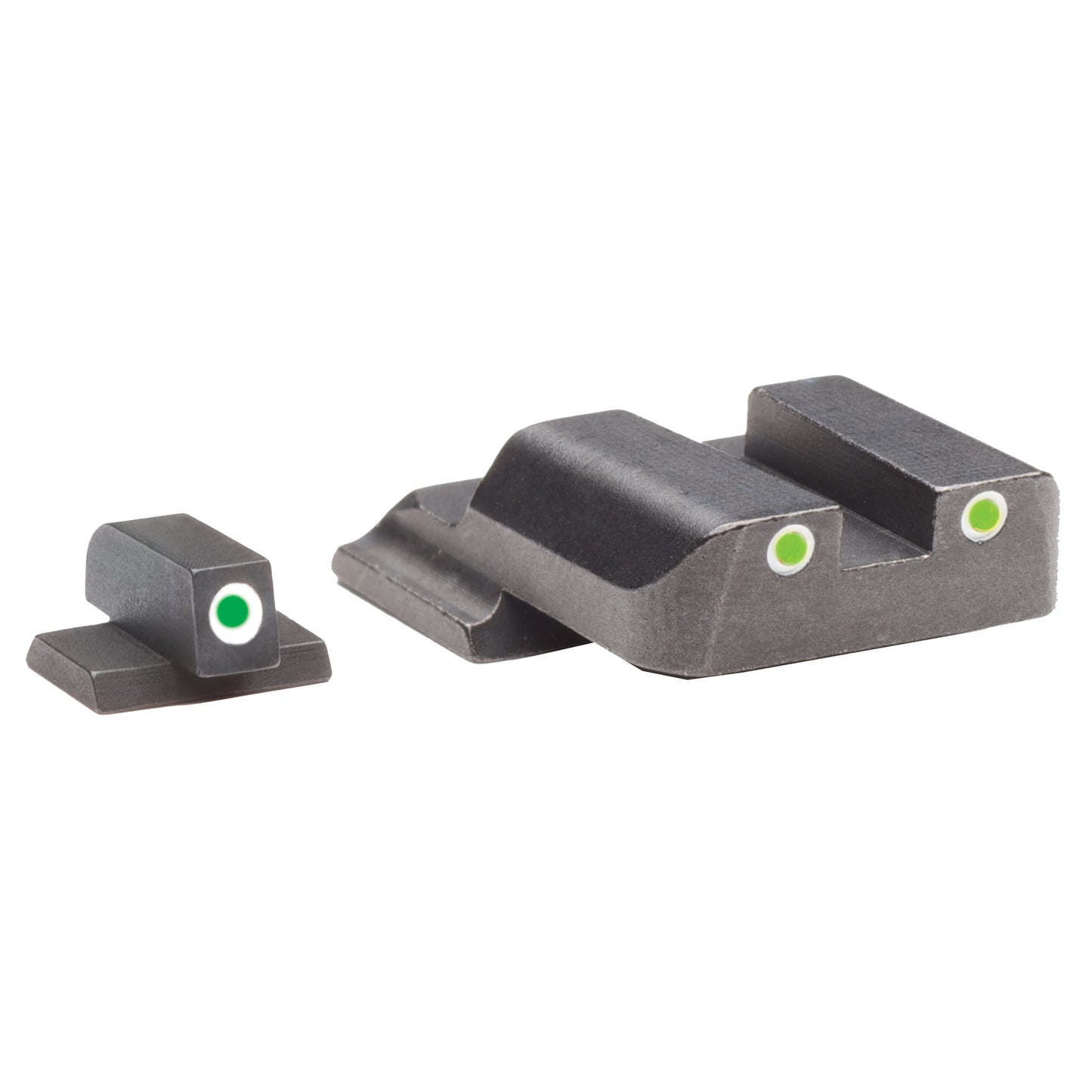 AmeriGlo Bowie Tactical 3 Dot Tritium Sights for S&W M&P Green and White SW-801 - California Shooting Supplies