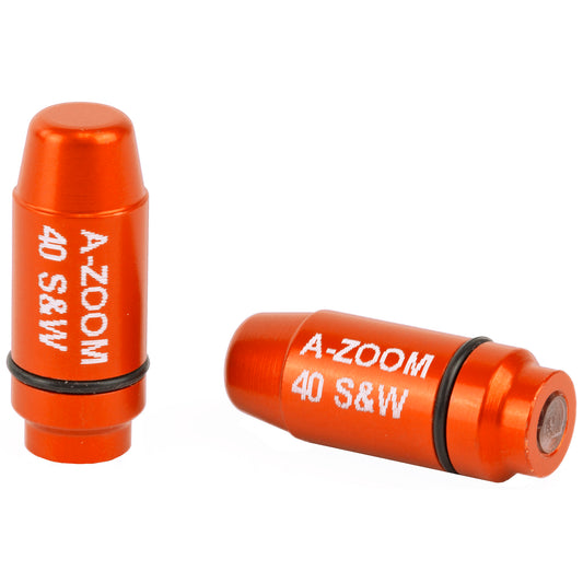 A-Zoom Strikercaps Snap Caps Orange Safety Training 40S&W 2 Pack aluminum 17103 - California Shooting Supplies