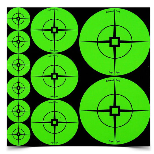 Birchwood Casey Target Spots Assortment Green 60-1" 30-2" 10-3" Targets BC-33938 - California Shooting Supplies