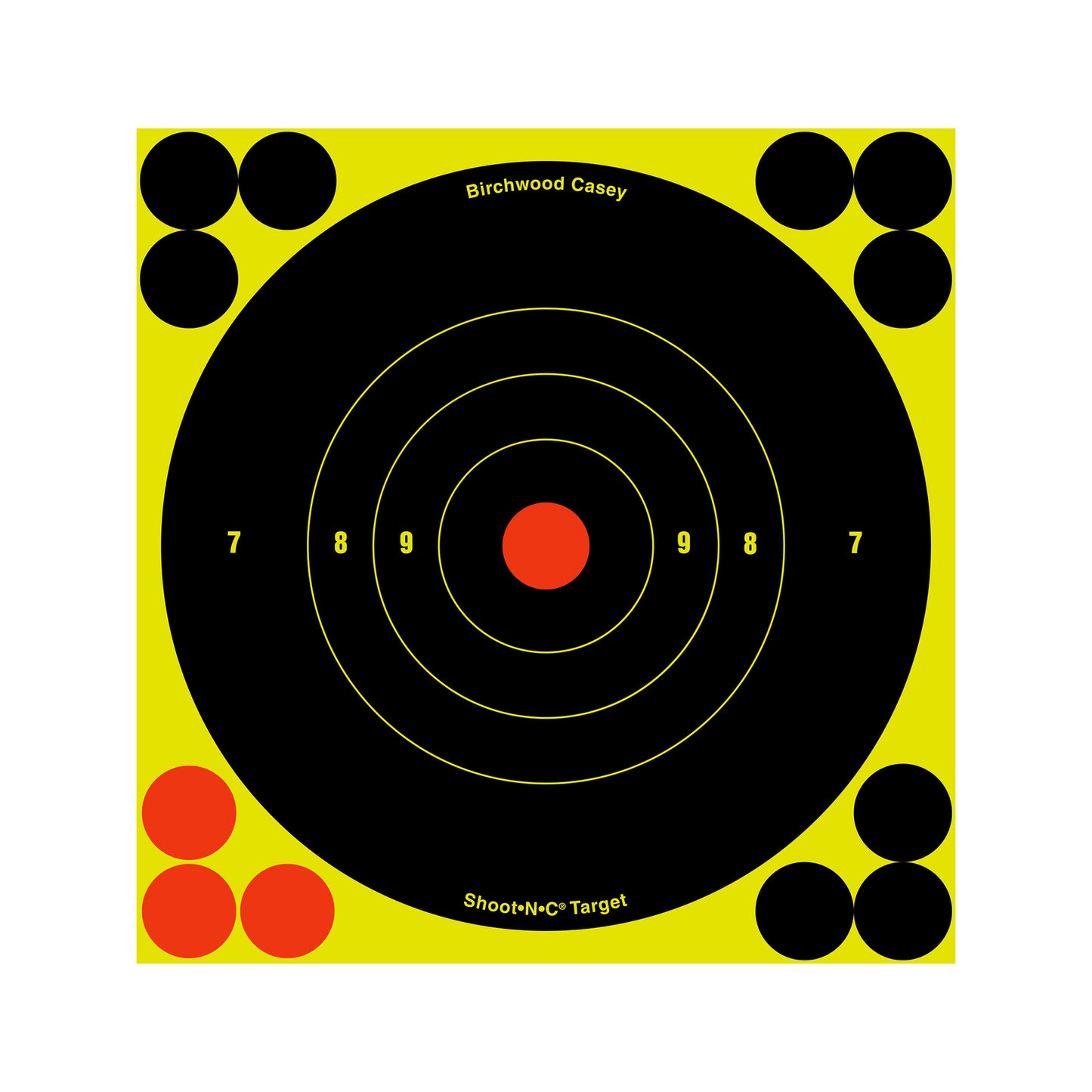 Birchwood Casey Shoot-N-C Target, Round Bullseye 6" Pack 12 Targets BC-34512 - California Shooting Supplies