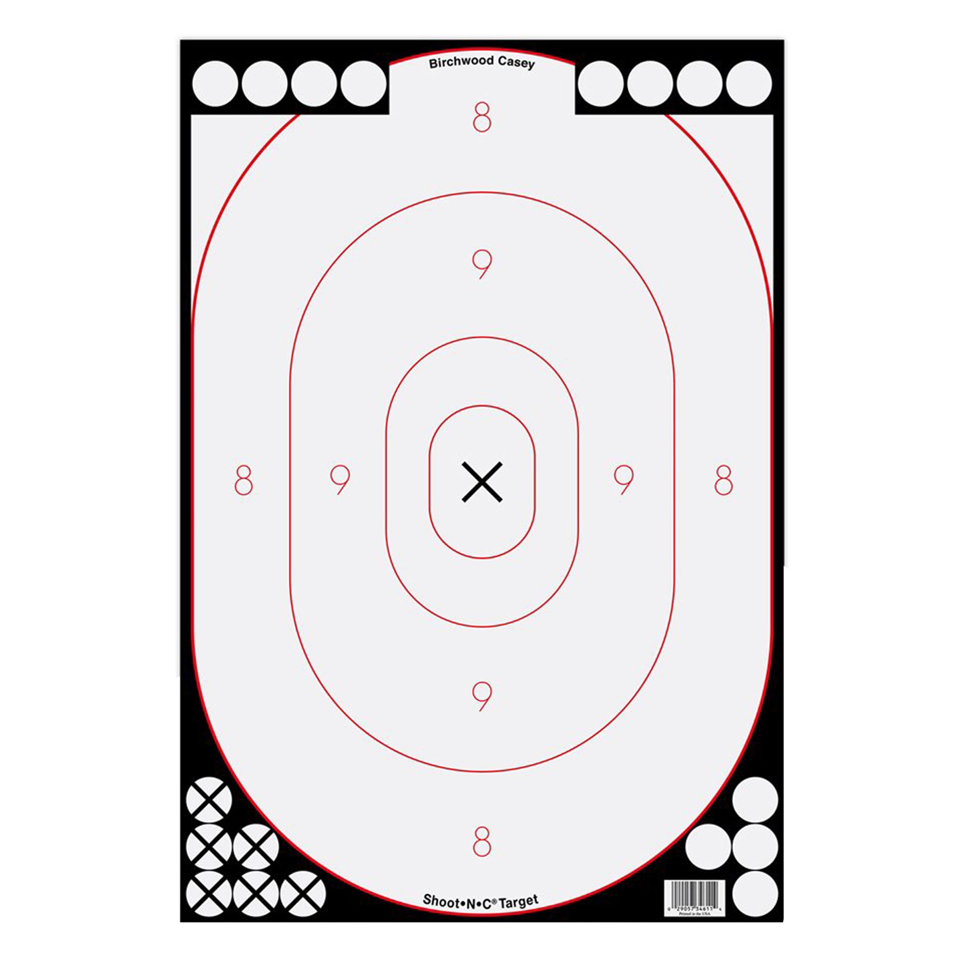 Birchwood Casey Shoot-N-C Silhouette Target 12x18 5 Targets BC-34615 - California Shooting Supplies