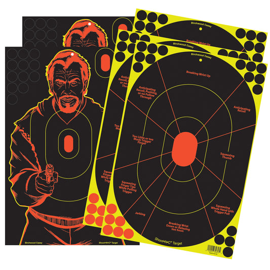 Birchwood Casey Shoot-N-C Combo Pack 12x18 5 Targets BC-34630 - California Shooting Supplies