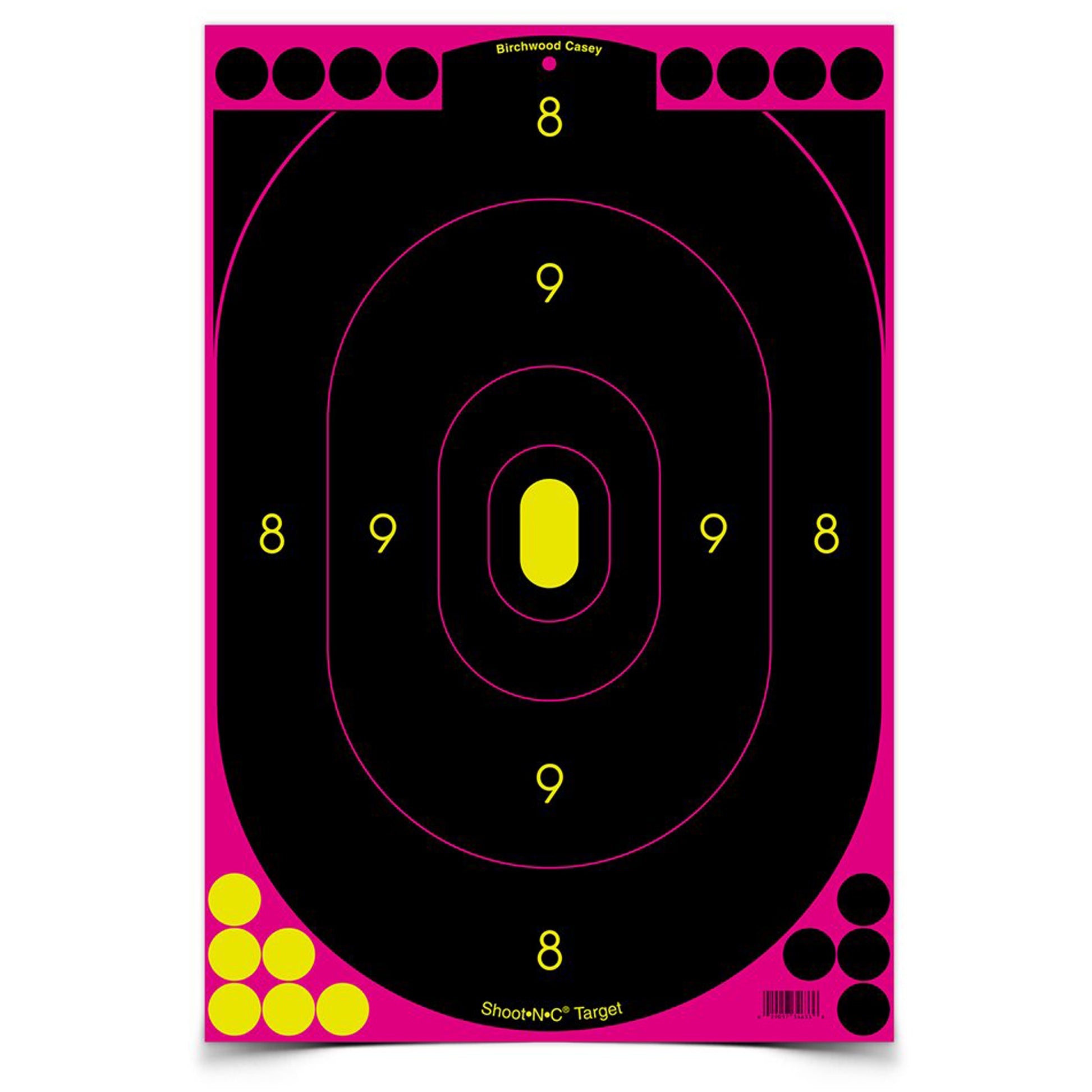 Birchwood Casey Shoot-N-C Target Silhouette Pink 12x18 5 Targets Pink BC-34635 - California Shooting Supplies