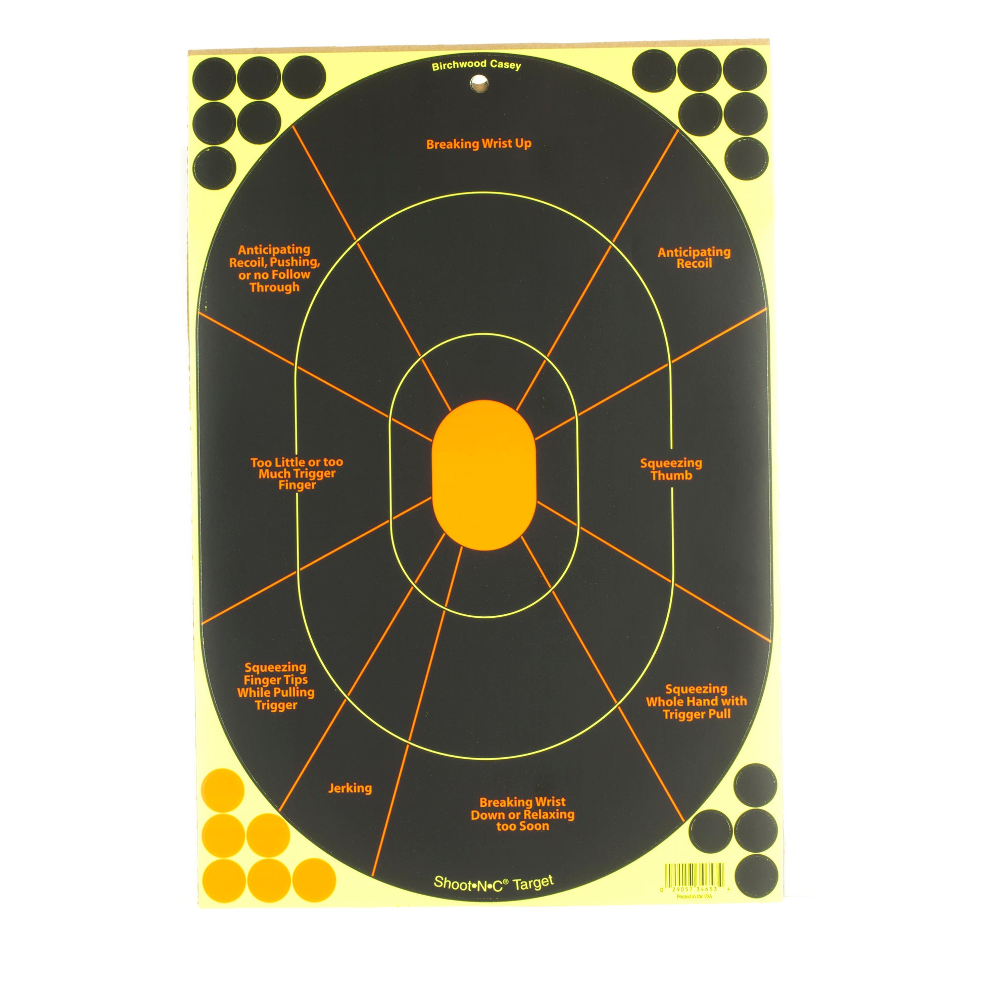 Birchwood Casey Shoot-N-C 12X18 Handgun Trainer 5 Pack BC-34655 - California Shooting Supplies