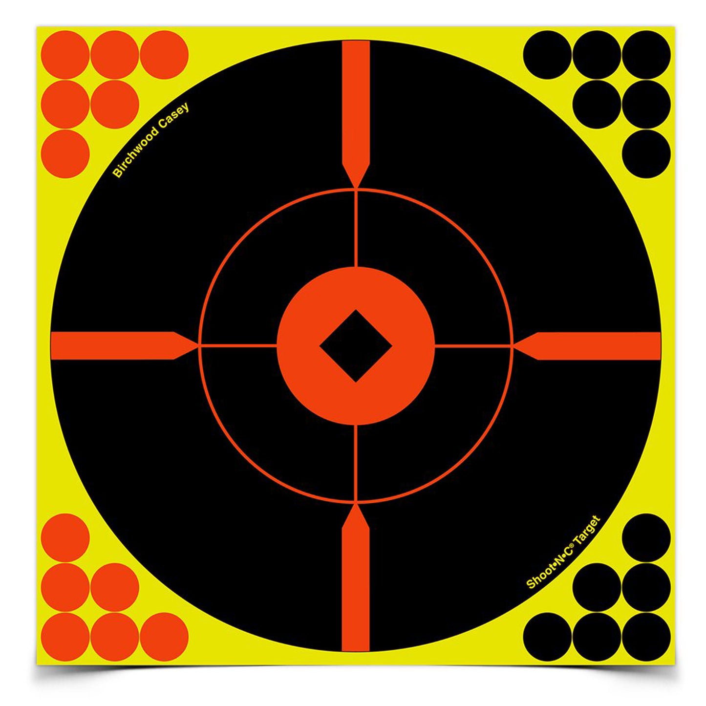 Birchwood Casey Shoot-N-C Target Round Crosshair Bullseye 8" 6 Targets BC-34806 - California Shooting Supplies