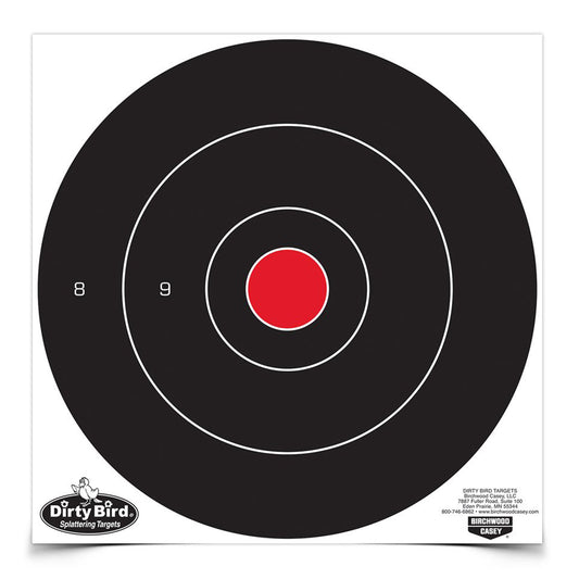 Birchwood Casey Dirty Bird Target Bullseye 12" 12 Targets BC-35012 - California Shooting Supplies