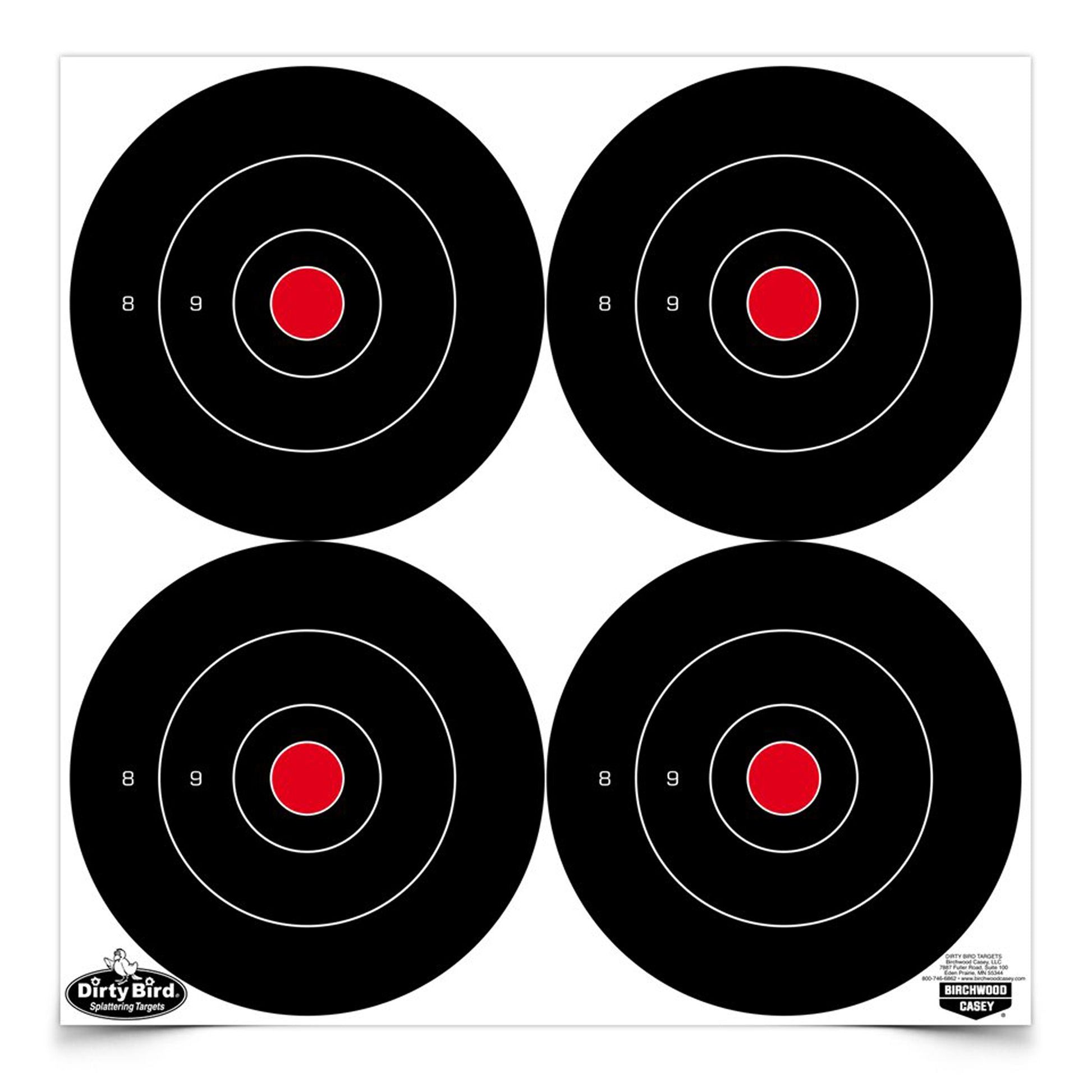 Birchwood Casey Dirty Bird Target Bullseye 6" 48 Targets BC-35504 - California Shooting Supplies