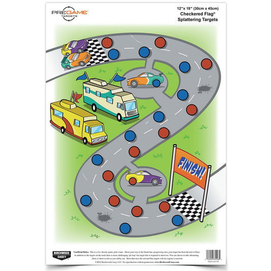 Birchwood Casey Pregame Target Check Flag 12x18 8 Targets BC-35574 - California Shooting Supplies