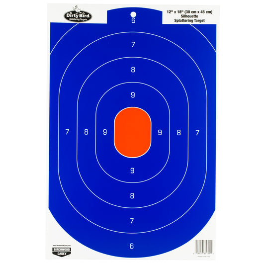 Birchwood Casey Dirty Bird 12x18 Blue/Orange Silhouettes 8 Targets BC-35718 - California Shooting Supplies