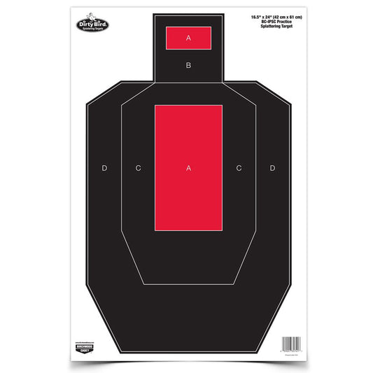 Birchwood Casey Dirty Bird 16x24 BC-IPSC Practice Target 3" BC-35743 - California Shooting Supplies