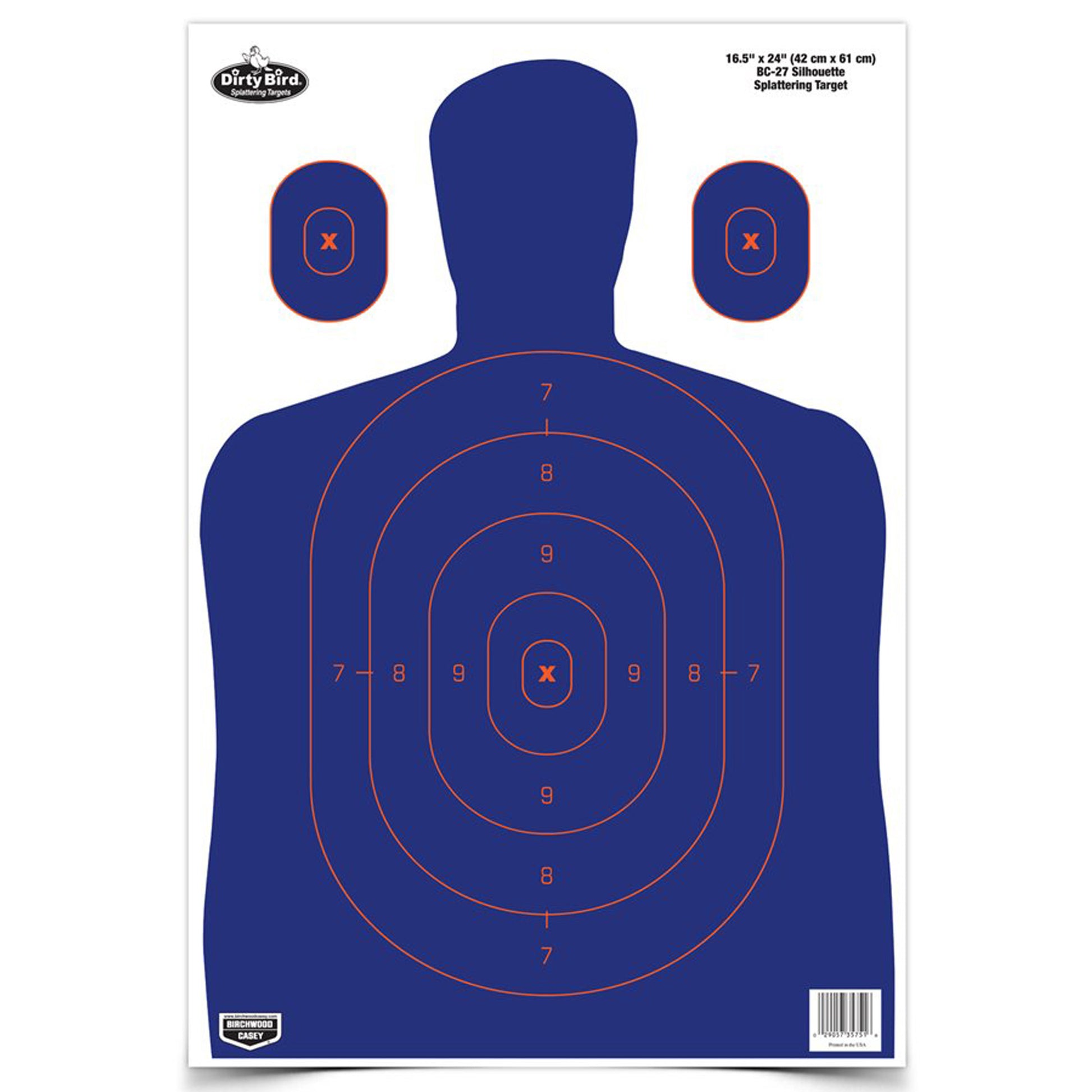 Birchwood Casey Dirty Bird 16x24 BC-27 Blue Silhouette Target 3 Pack BC-35753 - California Shooting Supplies