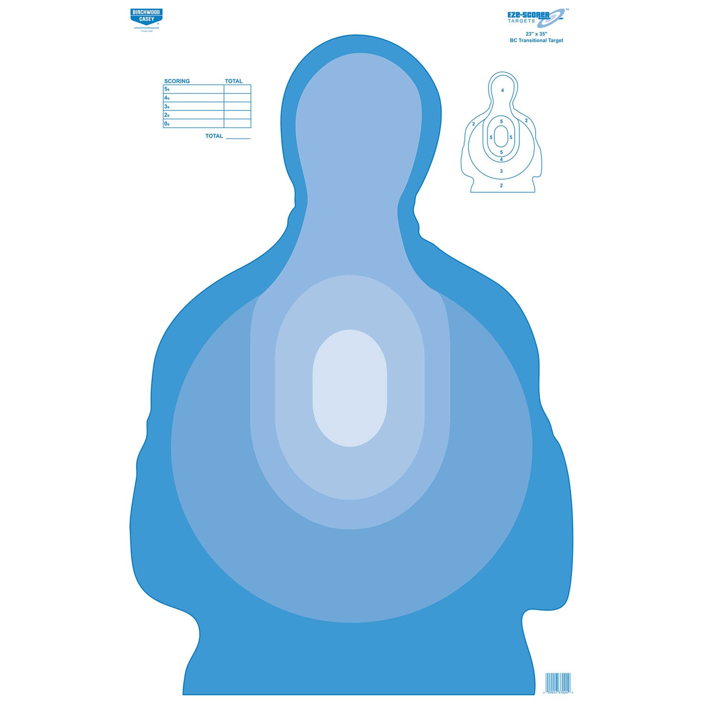 Birchwood Casey Eze-Scorer Target Blue Paper 23x35 100 Targets BC-37024 - California Shooting Supplies