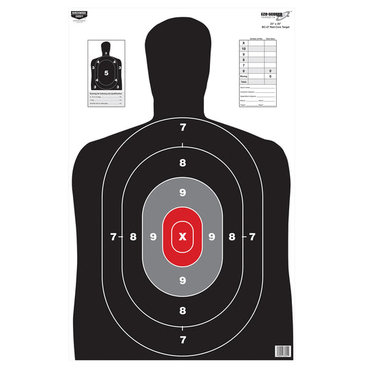 Birchwood Casey BC27 Eze-Score Target 23x35 Red Core 100 Targets BC-37051 - California Shooting Supplies