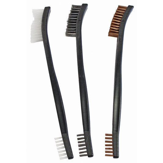 Birchwood Casey Utility Brushes 3-Pack Bronze Nylon and Stainless BC-41104 - California Shooting Supplies