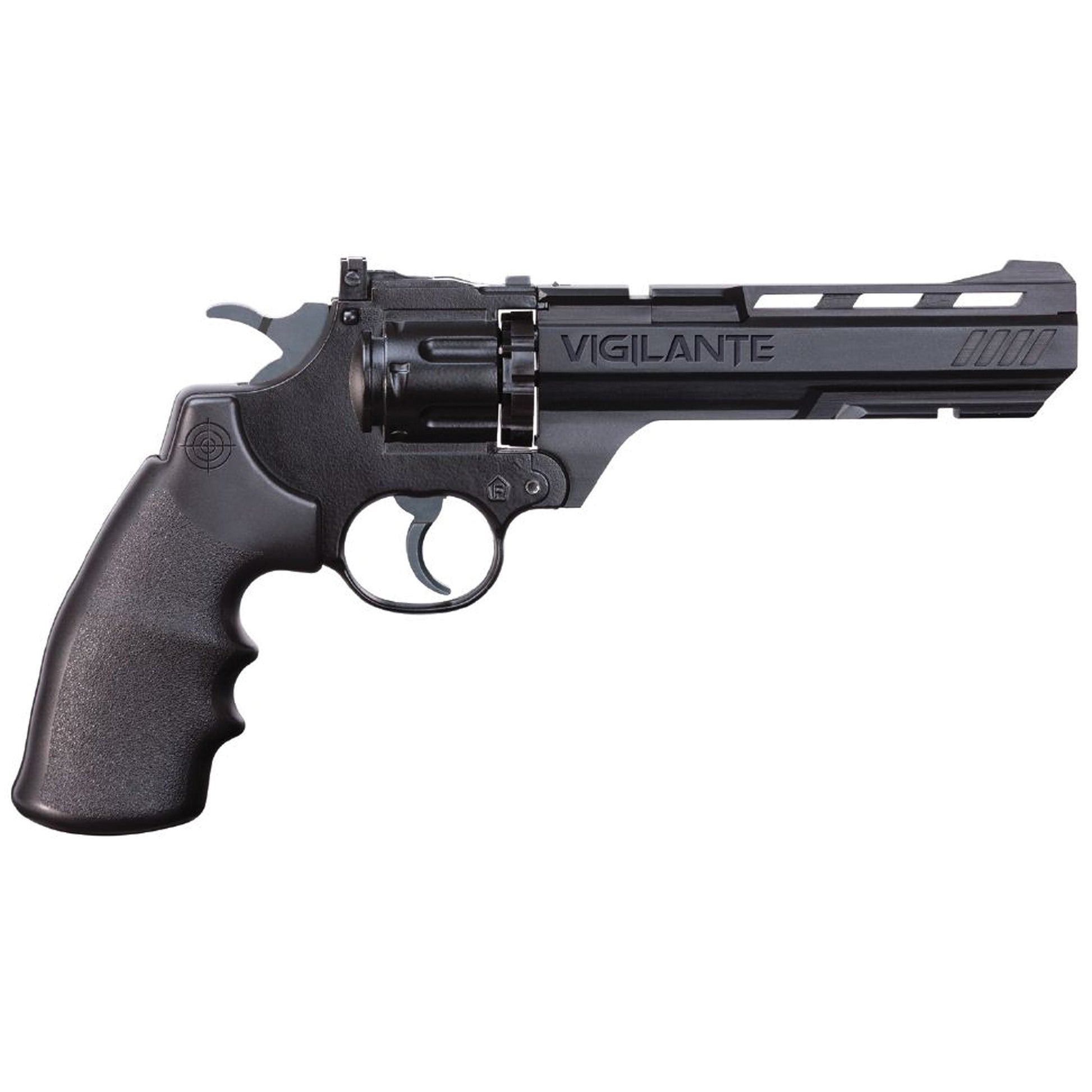 Crosman Vigilante .177 BB/ Pellet Double Action Revolver Black CO2 435FPS CCP8B2 - California Shooting Supplies
