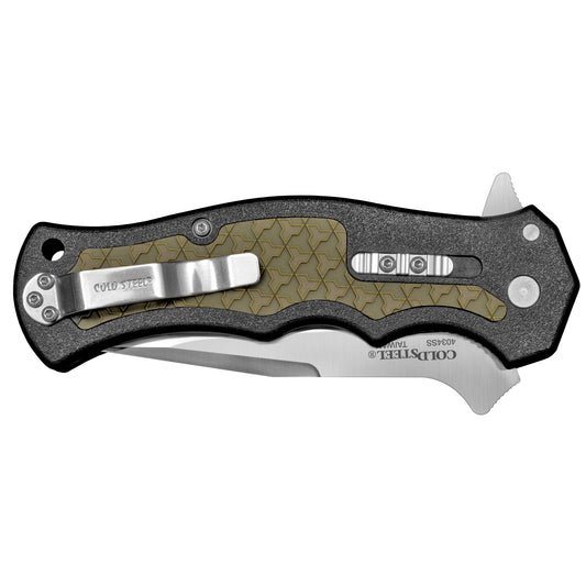 Cold Steel Crawford Model 1 Folding Knife 4034SS Steel Plain Edge 3.5" CS-20MWC - California Shooting Supplies