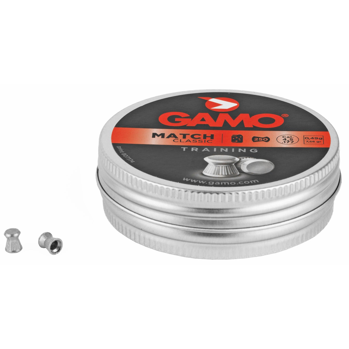 Gamo Match .177 Pellets Flat Nose Quality Performance Tin 250/Pack 6320024BT54 - California Shooting Supplies