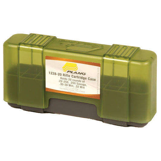 Plano Ammo Box Holds 20 Rounds of 22-250/.250 Savage  Green 6 Pack 122820 - California Shooting Supplies