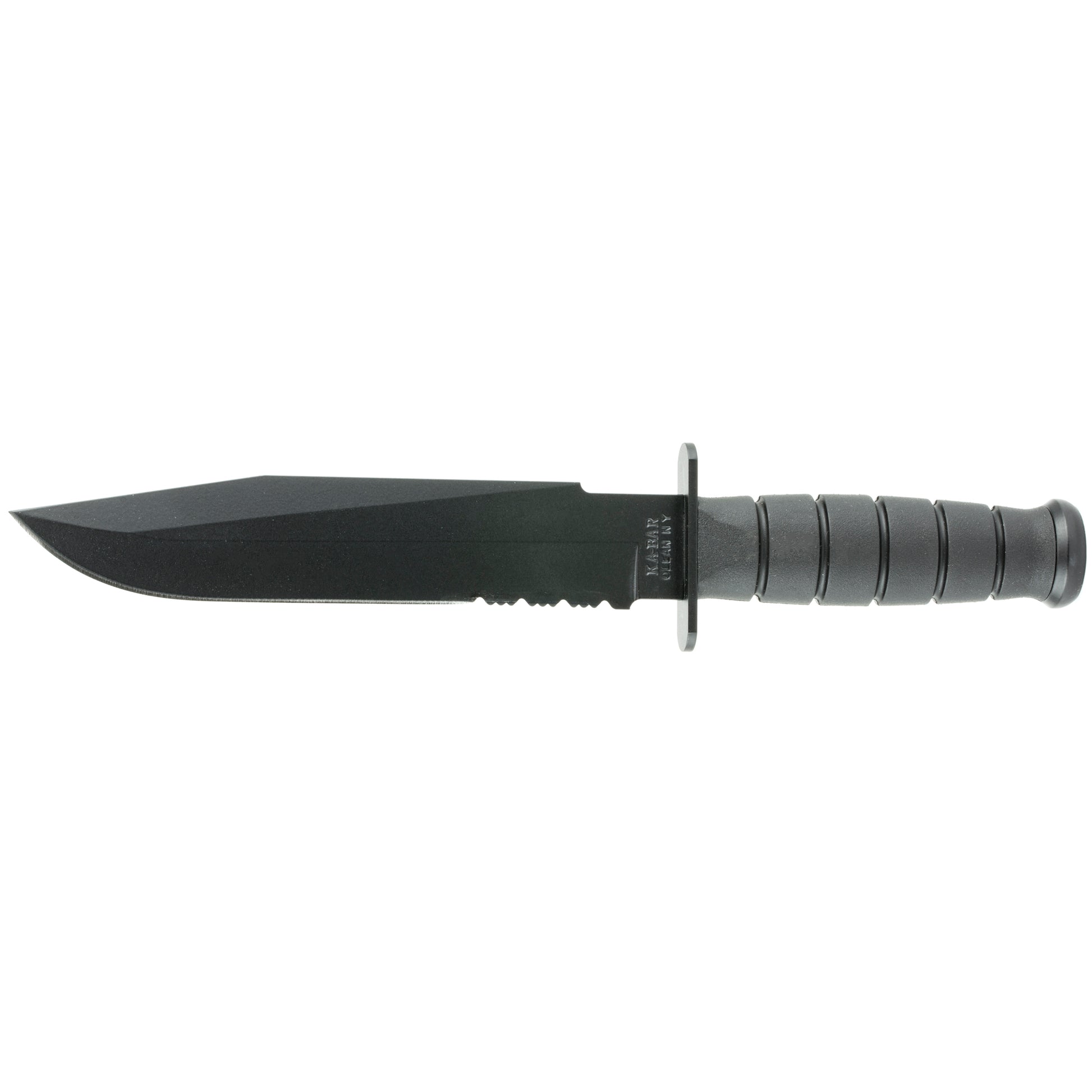 KABAR Fighter Fixed Blade Knife 8" Blade 12.8" Steel Kraton Plain Edge 1271 - California Shooting Supplies