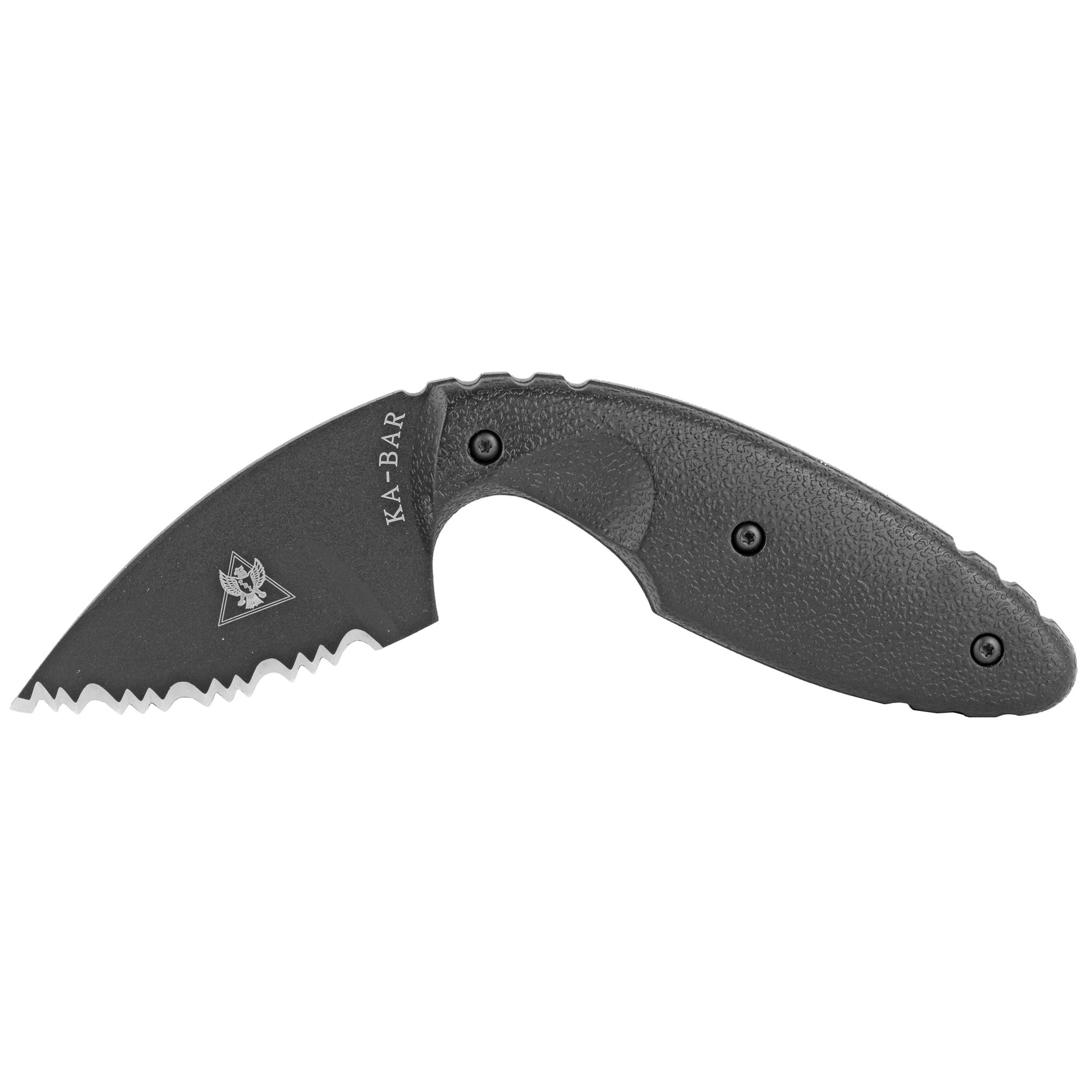 KABAR TDI Law Enforcement 2.3 Fixed Blade Knife DropPoint Serrated Edge Blk 1481 - California Shooting Supplies