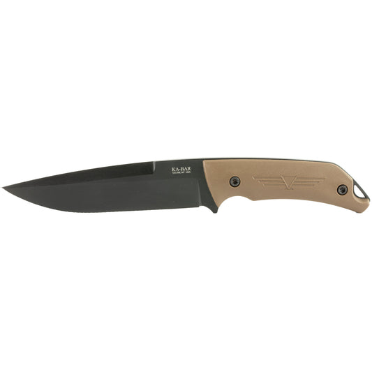 KABAR Jarosz Turok Fixed Blade Knife 6" Blade 11.5" Steel Plain Edge Brown 7503 - California Shooting Supplies