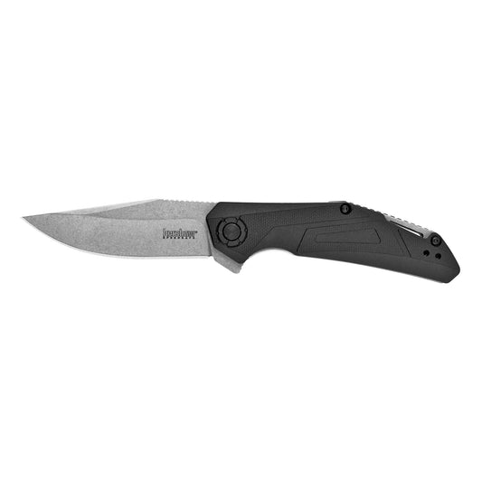 Kershaw Camshaft 3" Folding Knife/Assisted Plain Edge Stonewashed Black 1370 - California Shooting Supplies