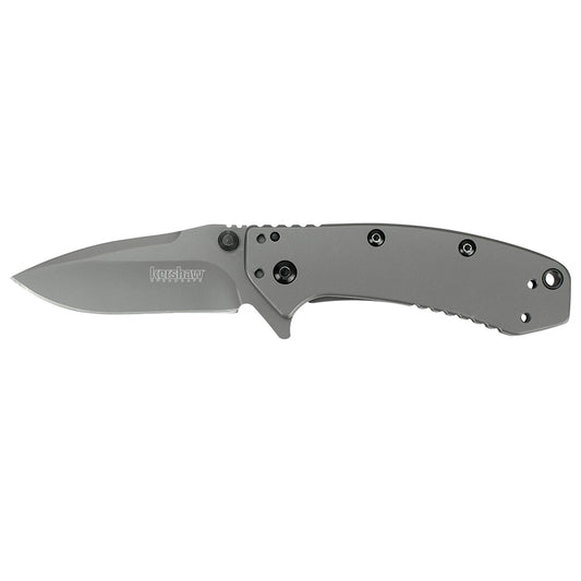 Kershaw Cryo 2.7" Assisted Folding Knife Plain Edge Carbon Nitride Coating 1555TI - California Shooting Supplies