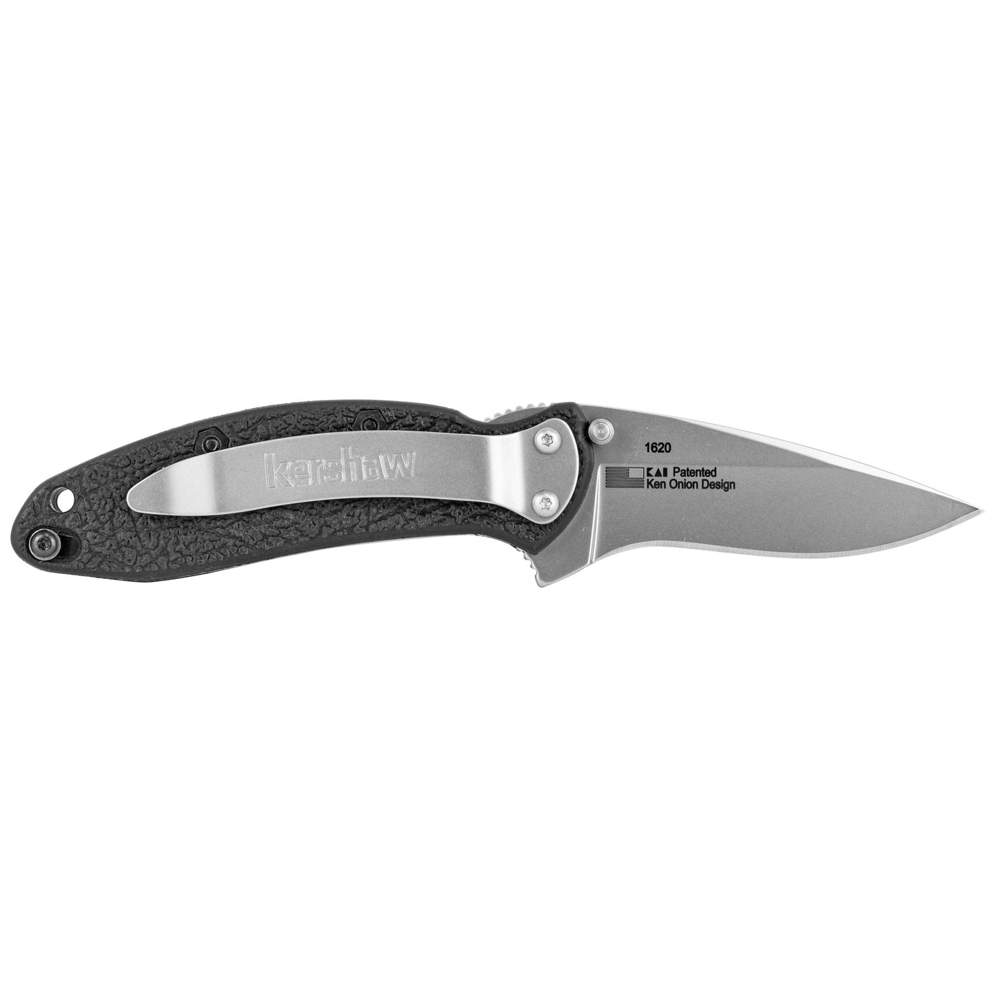 Kershaw Scallion 2.25 Assisted Folding Knife Plain Edge Black 1620 - California Shooting Supplies