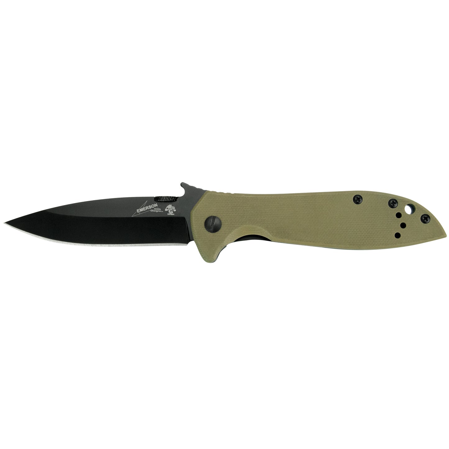 Kershaw Emerson CQC 3.2" Folding Knife Plain Edge Coyote Brown 6054BRNBLK - California Shooting Supplies