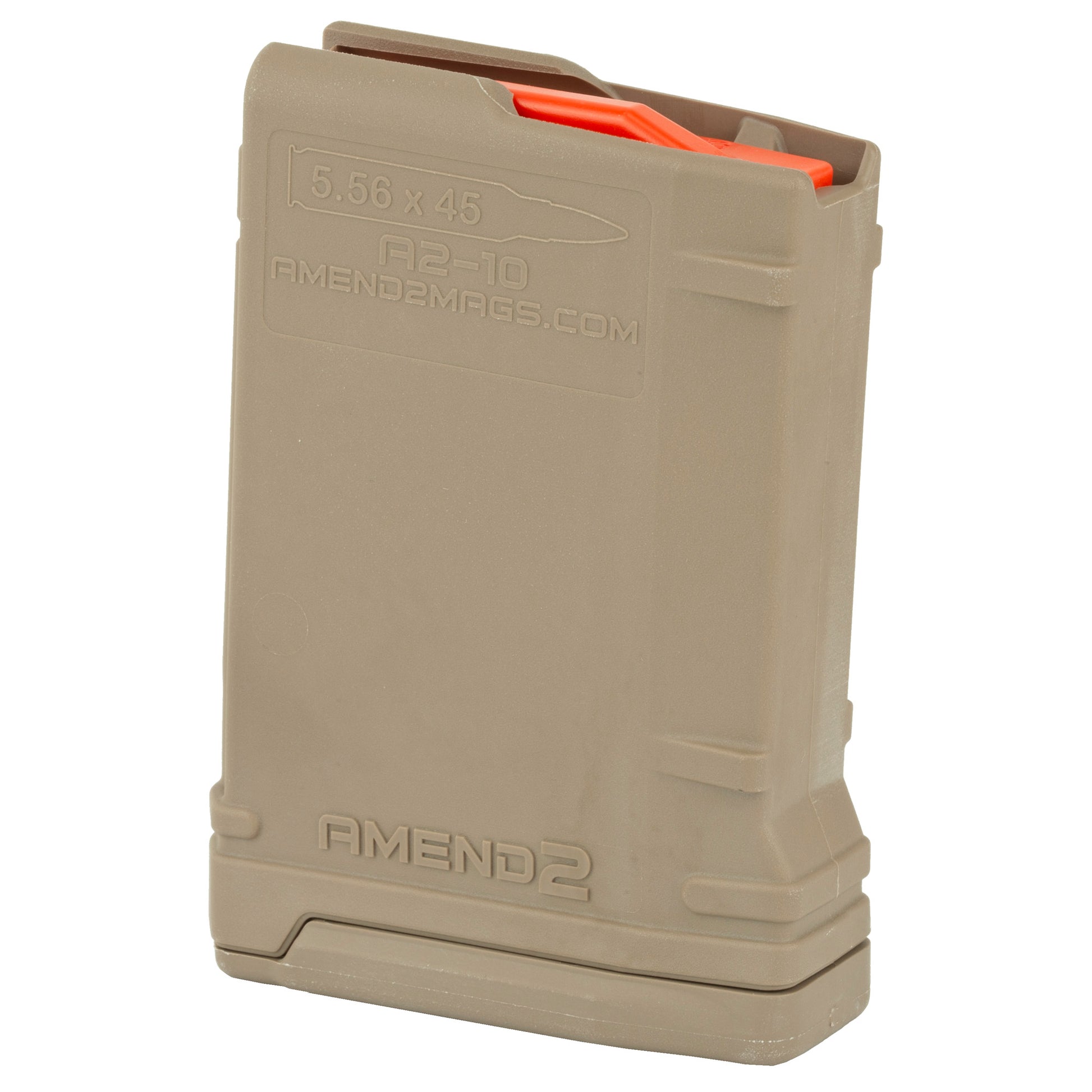 Amend2 Magazine 223Rem/556NATO 10 Rounds Fits AR Rifles FDE AM13556MOD2FDE10 - California Shooting Supplies