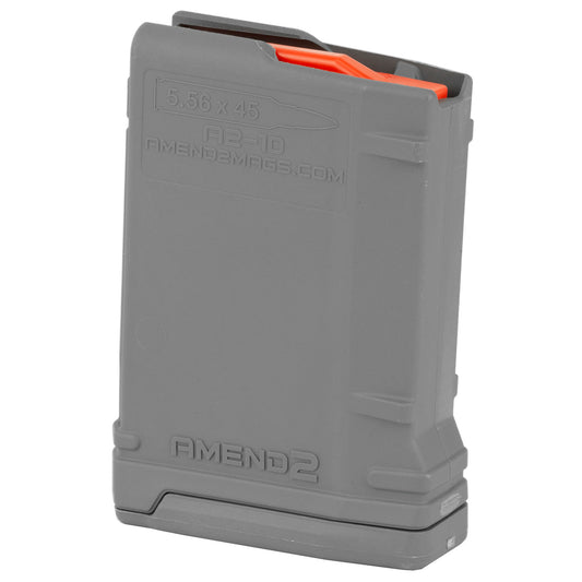 Amend2 Magazine 223Rem/556NATO 10 Rounds Fits AR Rifles Gray AM17556MOD2GRY10 - California Shooting Supplies