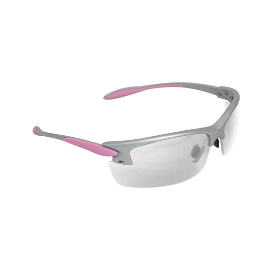 Radians Glasses Silver and Pink Frame Clear Lens PG0810CS - California Shooting Supplies