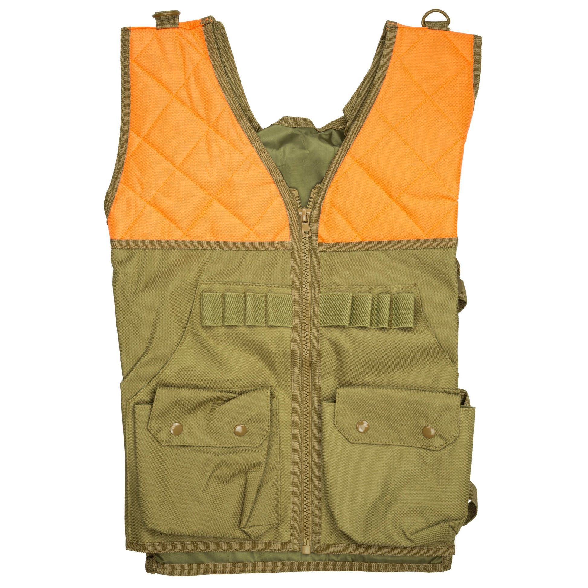 NCSTAR Hunting Vest Blaze Orange Shotshell Loops Large Game Pouchs CHV2942TO - California Shooting Supplies