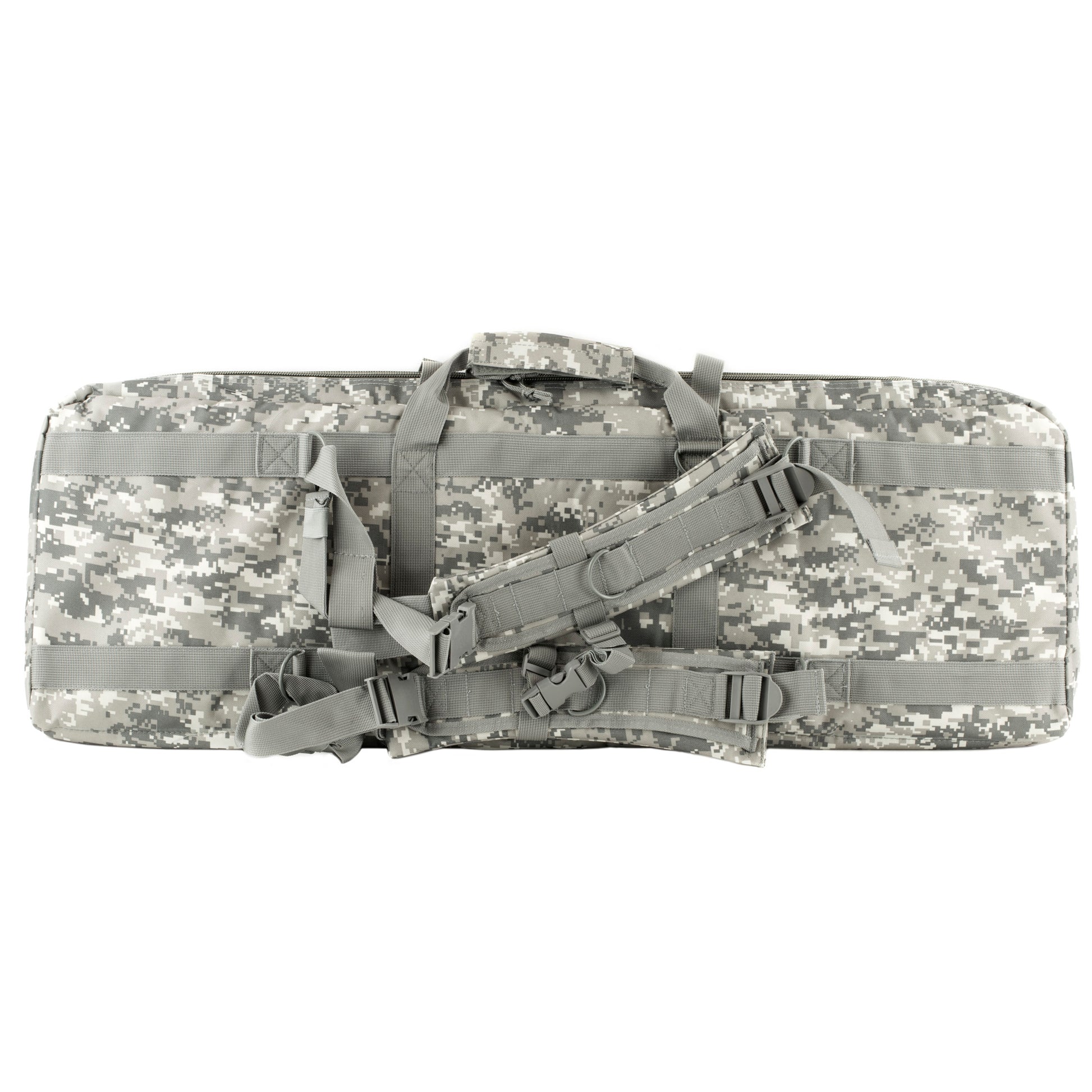 NCSTAR Double Carbine Case 36" Rifle Case Nylon Gray Digital Camo CVDC2946D-36 - California Shooting Supplies