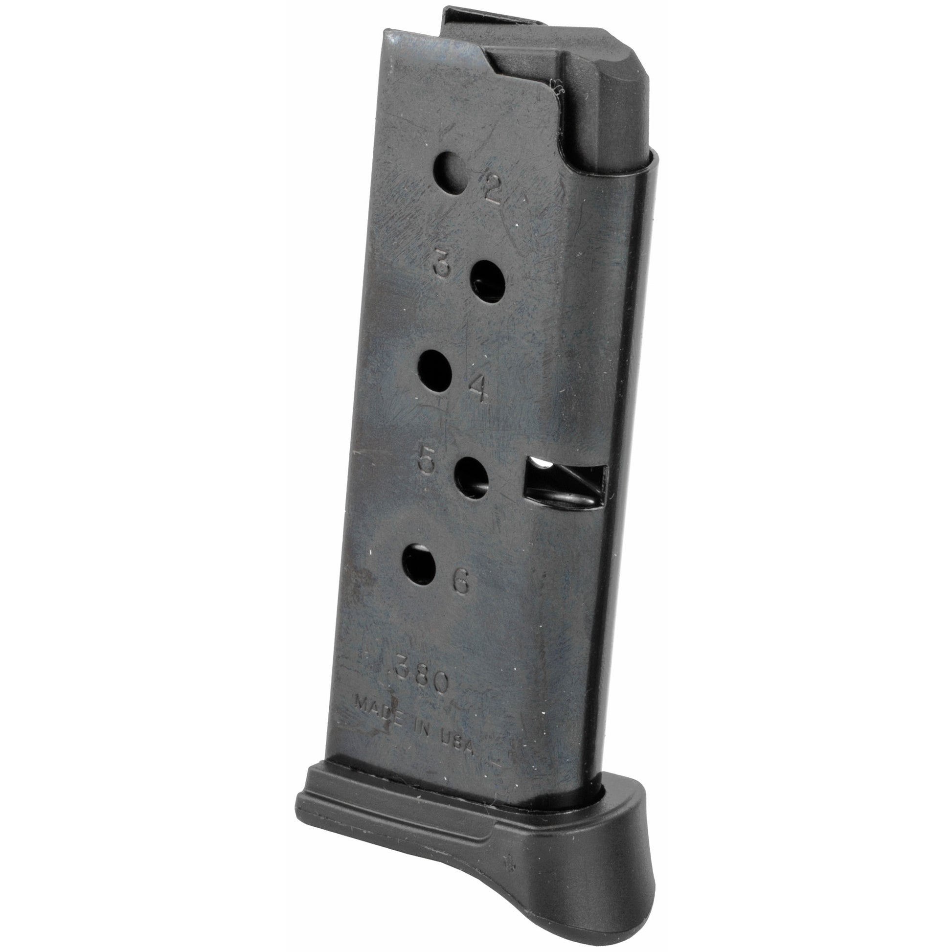 Ruger Magazine 380ACP 6 Rounds Fits Ruger LCP with Finger Rest Steel Blued 90333 - California Shooting Supplies