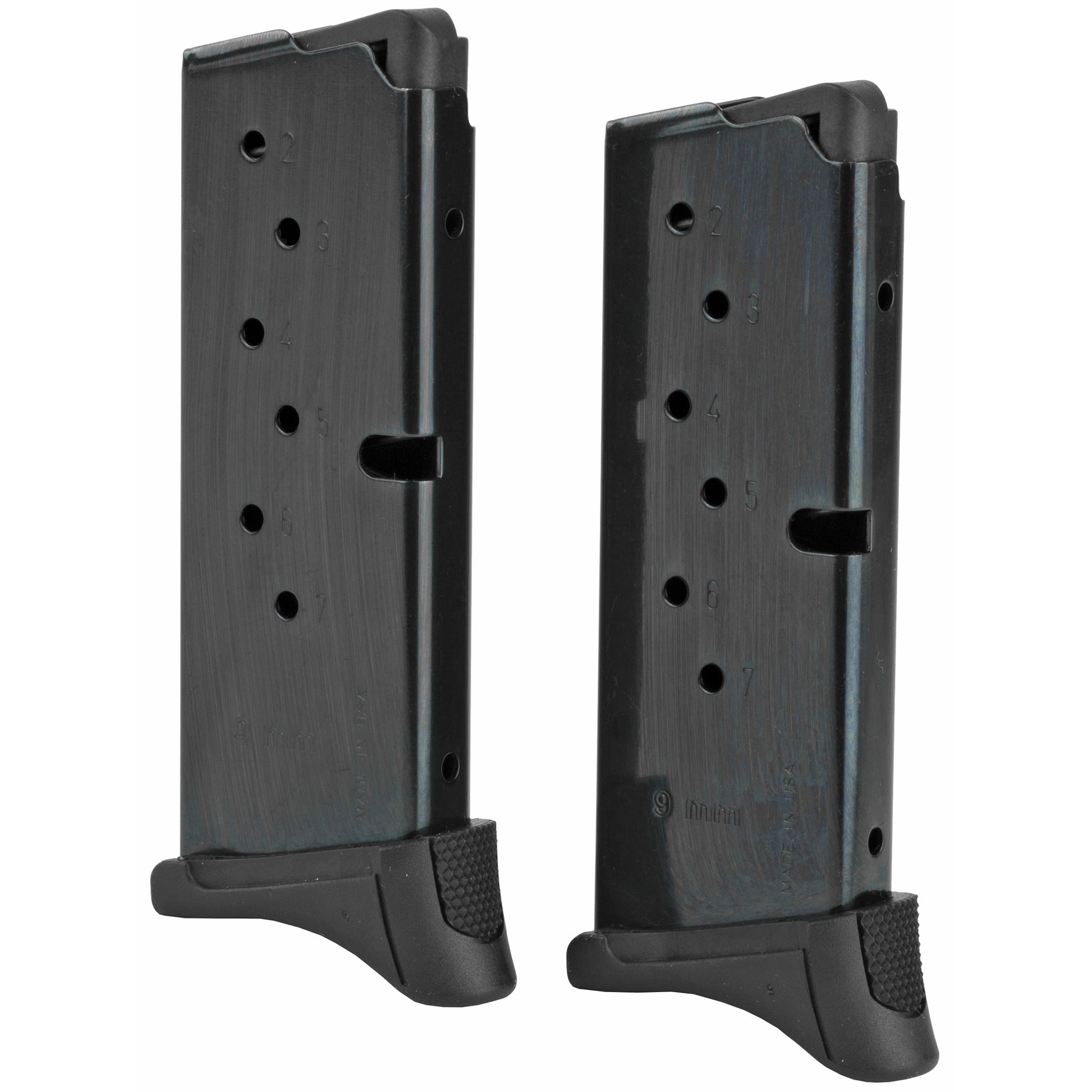 Ruger Magazine 9MM 7 Rounds Fits Ruger LC9/s/EC9s Finger Rest 2 Pack Steel 90642 - California Shooting Supplies