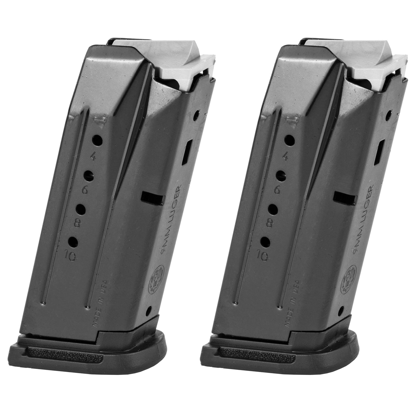 Ruger Magazines 9MM 10 Rounds Fits Ruger Security-9 2 Pack Steel Black 90686 - California Shooting Supplies