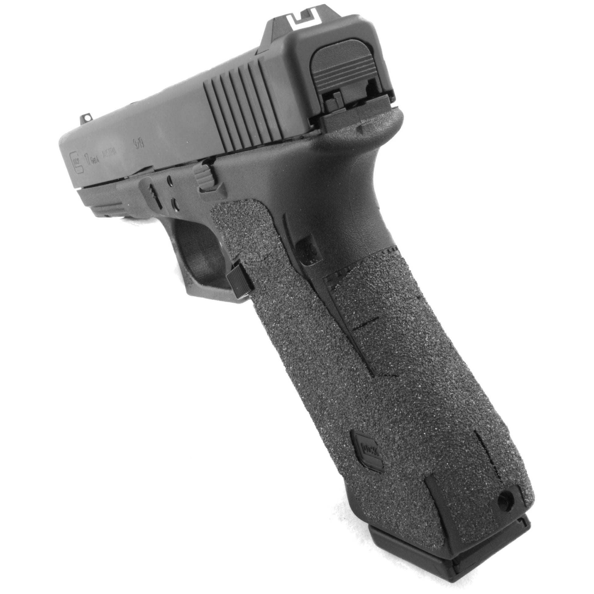 TALON Grips Granulate Adhesive Grip Fits Glock G4 17/22 Med Backstrap Blk 114G - California Shooting Supplies