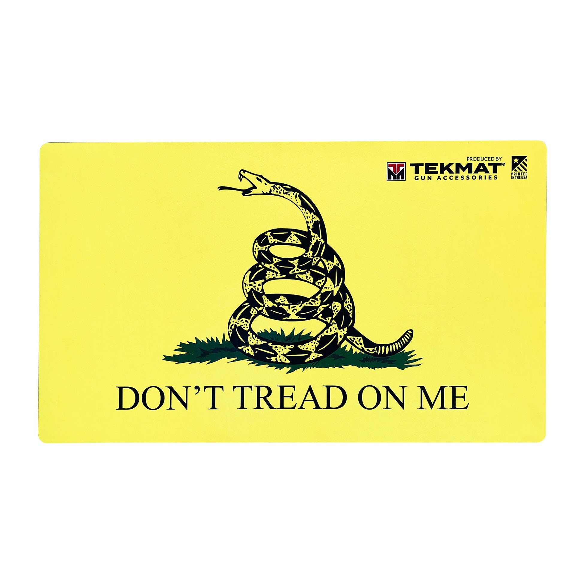 TekMat Door Mat Don't Tread on Me Yellow 25x42 TEK-42-TREAD - California Shooting Supplies