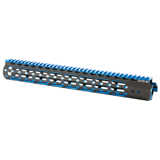 Leapers Inc UTG PRO 15" Super Slim Free Floating Blk/Blue Fits AR-15 MTU019SSMB2 - California Shooting Supplies