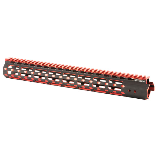 Leapers Inc UTG PRO 15" Super Slim Free Floating Blk/Red Fits AR-15 MTU019SSMR2 - California Shooting Supplies