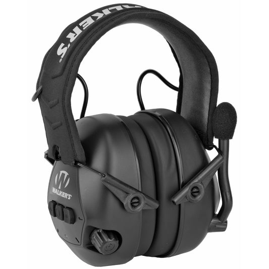 Walker's Passive Earmuff With Bluetooth Black Adjustable Boom Mic GWP-BTPAS - California Shooting Supplies