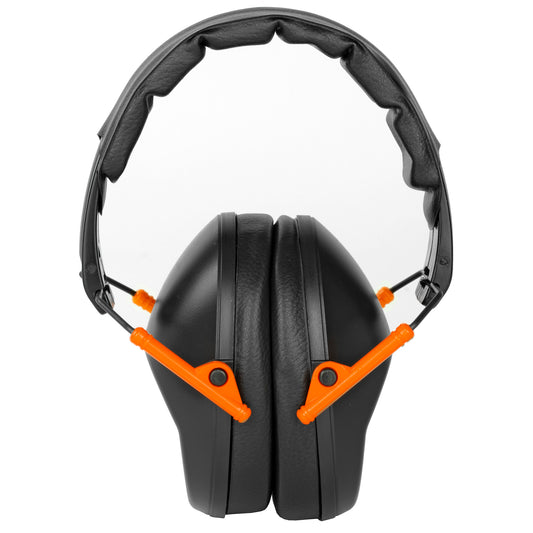 Walker's Passive Folding Earmuff Black/Orange 1 Pair GWP-FPM1-BKO - California Shooting Supplies