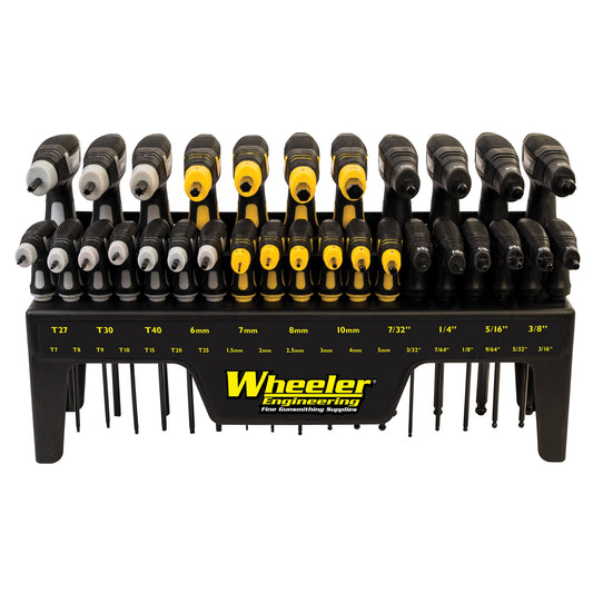 Wheeler P-Handle Tool 30pc Driver Set SAE/ Metric/ Torx Black Finishes 1081957 - California Shooting Supplies