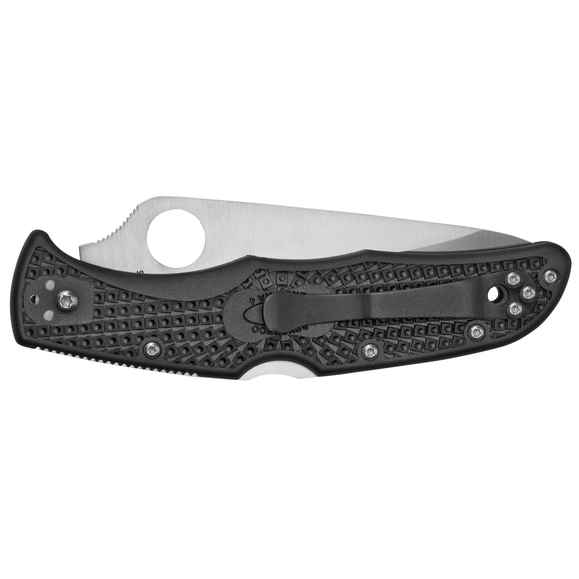 Spyderco Endura4 Lightweight 3.3" Folding Knife Plain Edge Black C10PBK - California Shooting Supplies