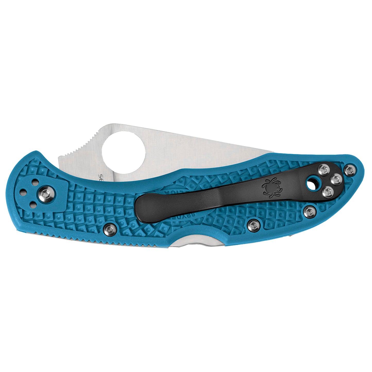 Spyderco Delica4 2.8" Folding Knife Flat-Ground Lightweight Blue C11FPBL - California Shooting Supplies